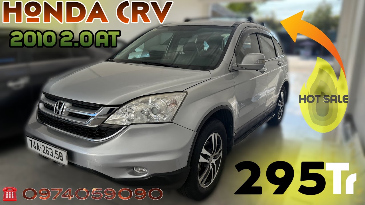 Honda CRV 2010 số tự động bao CỌP siêu nét 295tr 0974059090 Auto Thanh Huyen Gia lai