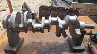 351C Ford Crankshaft Deburring and Shotpeening