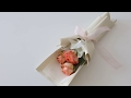 장미 세송이 포장하기 Flower wrapping with three pieces