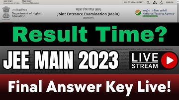 JEE Mains 2023 Final Answer Key Released 🔥 | JEE Mains Result 2023 | JEE Mains 2022 Latest Update ✅
