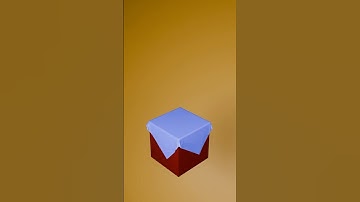 3D Cloth Stimulation in Metallic Cube #3dmodeling #3danimation #blender3d