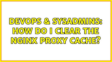 DevOps & SysAdmins: How do I clear the nginx proxy cache?