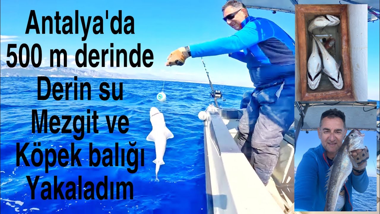 Mezgit 500 metreden geldi, Deep Drop Fishing Antalya Derin su Balık avı