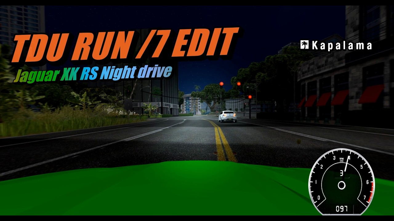 Test Drive Unlimited RUN / 7Edit 2026: / Jaguar XK RS (onboard at night) Test #11