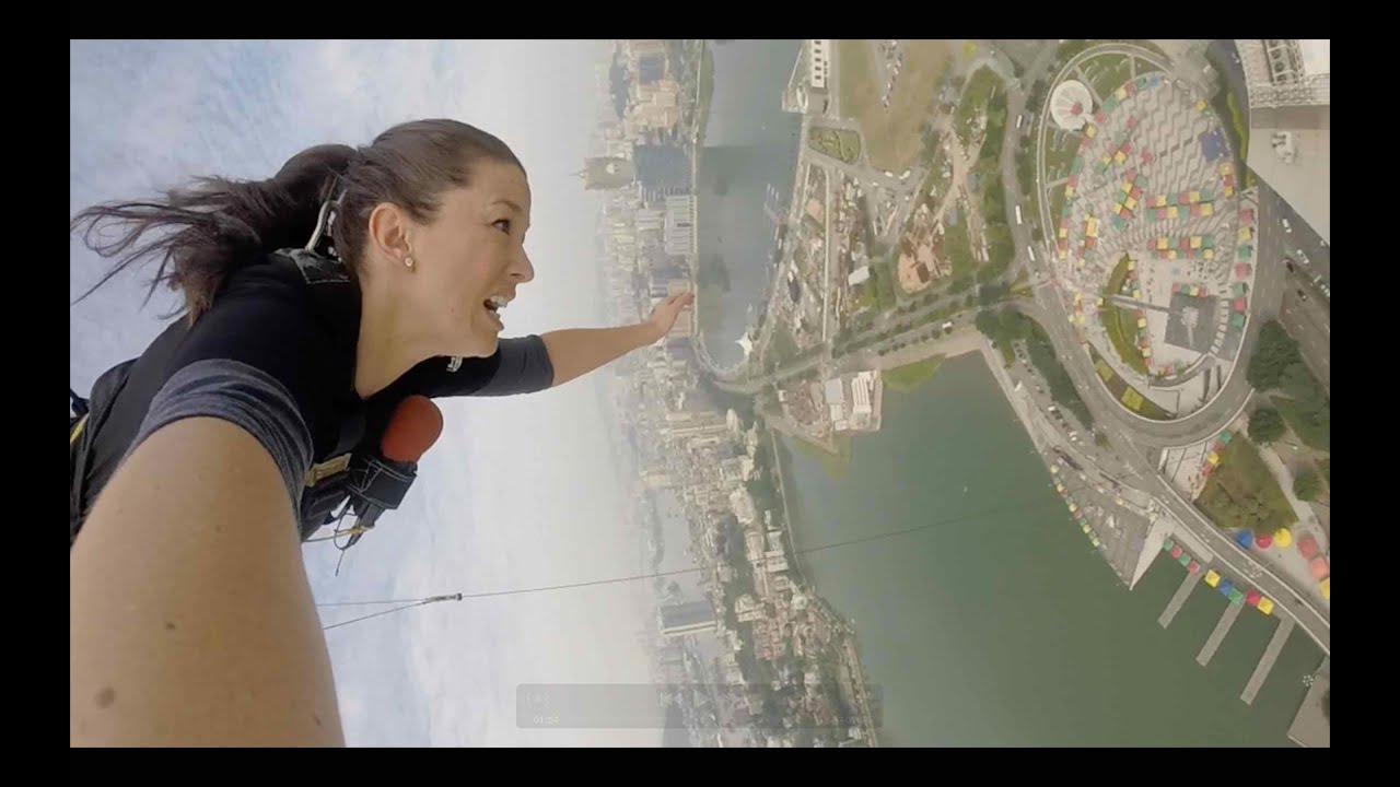 Bungy Jumping off World's Tallest Bungy Jump Macau Tower YouTube