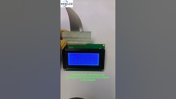 Manufacturers 1604 character dot matrix LCD display module. #electronic