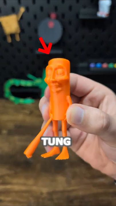 I 3D Printed TUNG TUNG SAHUR Italian Brainrot #meme #3dprinting