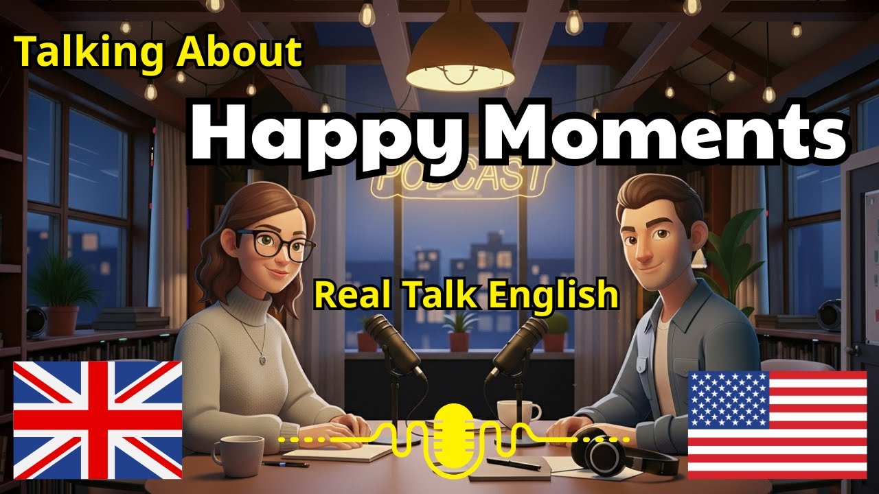 Talk About Happy Moments 😊 | Real English Conversation (Nico & Valeria)