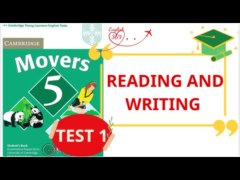 MOVER 5 TEST 1 – READING AND WRITING (WITH ANSWER KEY) #english # ...