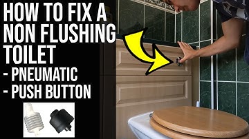 how to fix a non flushing toilet (pneumatic push button flush)