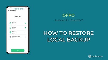 How to Restore local Backup - Oppo [Android 11 - ColorOS 11]