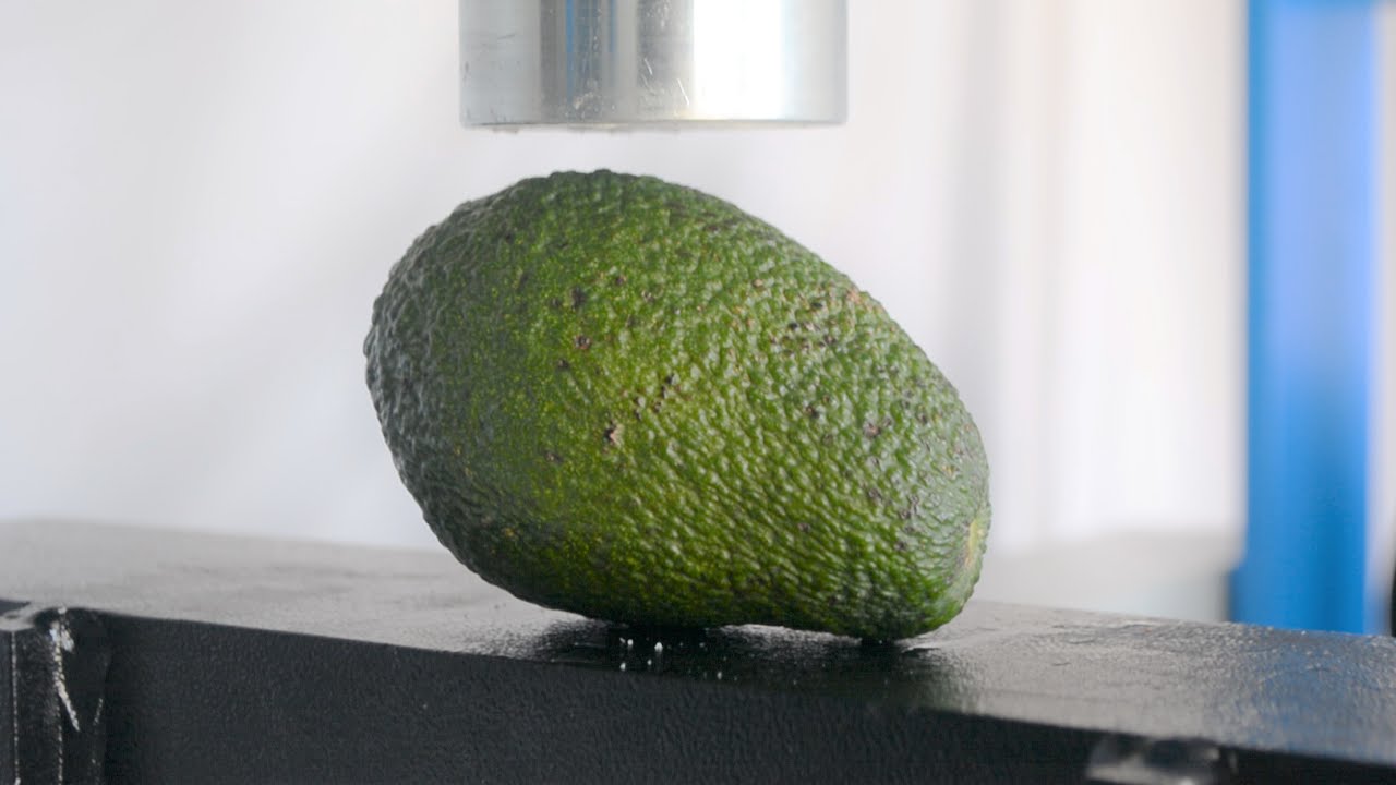 Avocado vs Hydraulic Press Making Guacamole YouTube