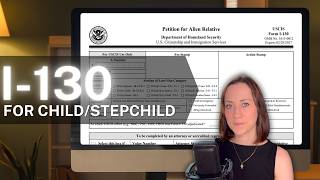 I-130 PDF guide for child or stepchild