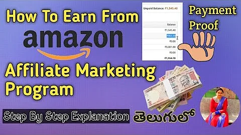 How To Earn Money From Amazon | How To Create Amazon Affiliate Marketing Account In Telugu