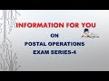 Postal Exam Series- 4  (For MTS, POSTMAN & LGO Exam)