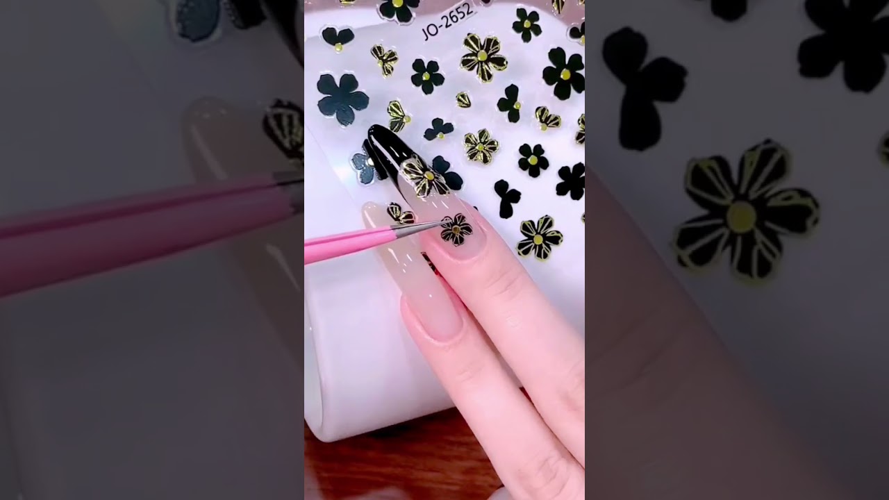 Nails Art || Beautiful Nail Stickers 