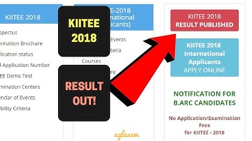 KIITEE 2018 Result Announced || KIIT University || kiitee.kiit.ac.in