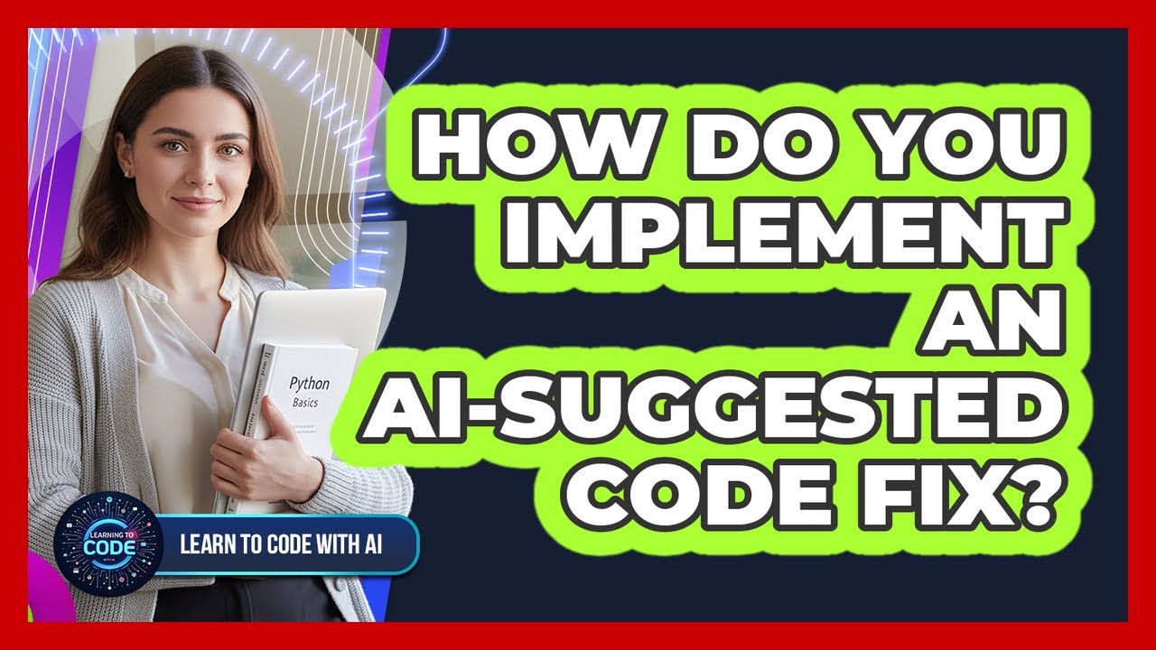 How Do You Implement An AI-Suggested Code Fix? - YouTube
