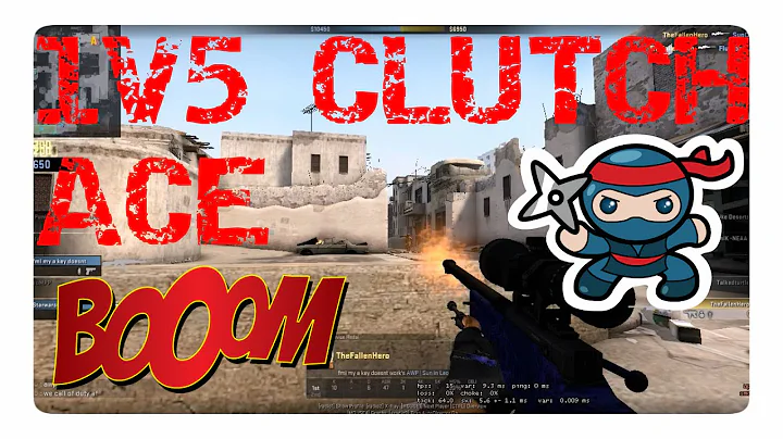 CS:GO: 1v5 ACE CLUTCH!