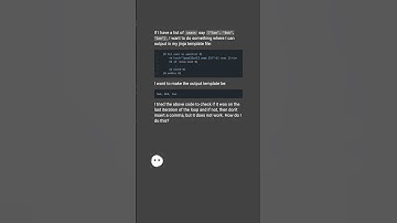How to output a comma delimited list in jinja python template? #shorts