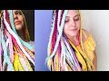 💛 💚 💙 💜АФРОКОСЫ с канекалоном СВОИМИ РУКАМИ. Прическа на море. Бокс Брейды. BOX BRAIDS \ LOZNITSA