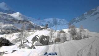 In cammino  verso il rifugio Dondena -  Monte Avic  - Champorcher (Valle D'Aosta) - 24 marzo 2016