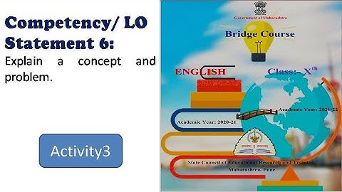 Bridge Course 10th English l Competency6-Activity3