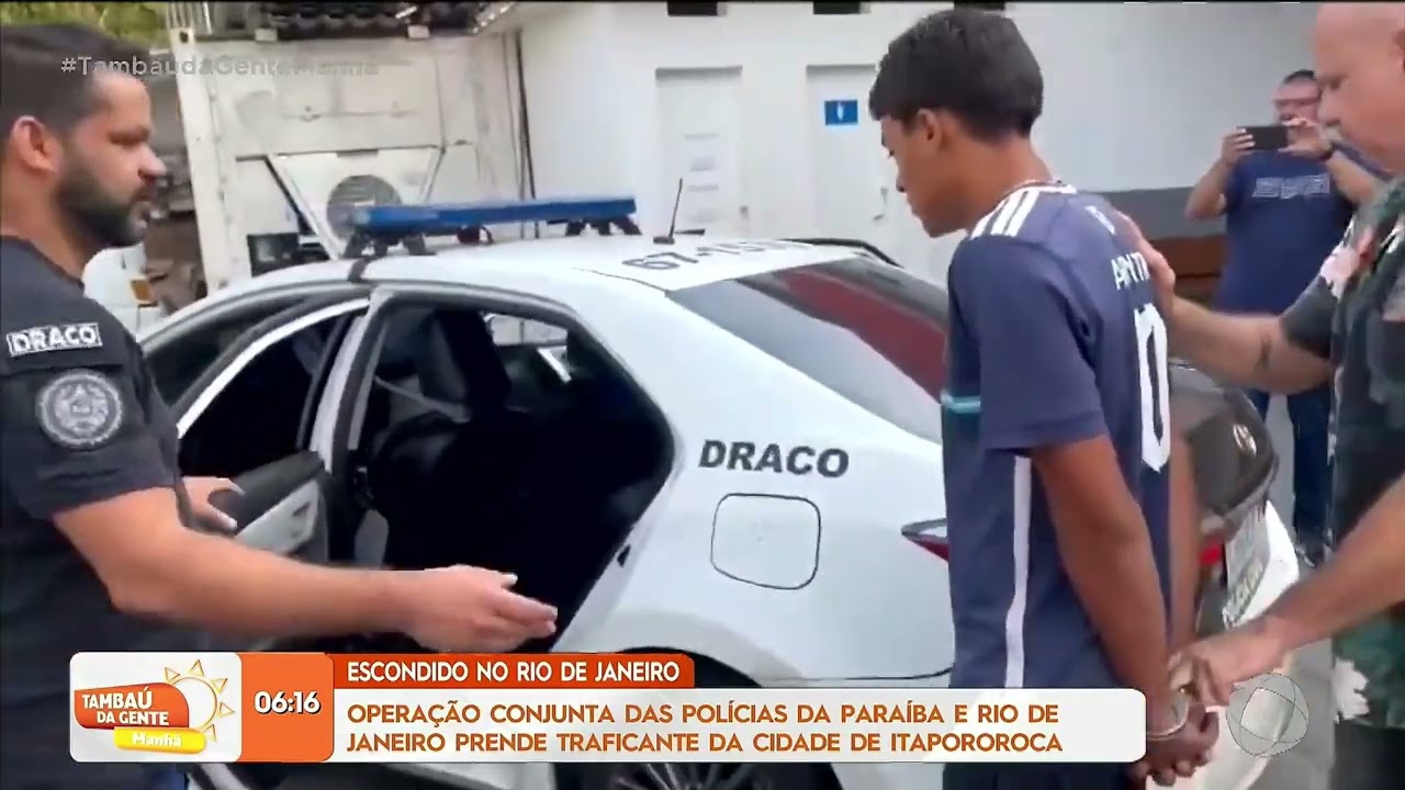 Operação conjunta das polícias da PB e RJ prende traficante de Itapororoca - Tambaú da Gente Manhã