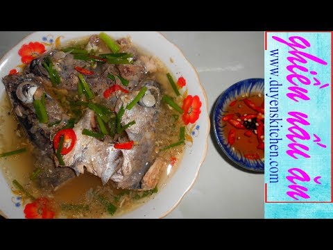 Video Cách Làm Đầu Cá Ngừ Nấu Mẵn Chan Bún By Duyen's... - youtube