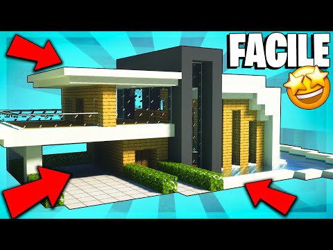 COME COSTRUIRE UNA VILLA MODERNA ASSURDA SU MINECRAFT! [FACILE] - Minecraft Tutorial ITA