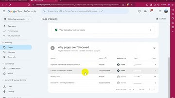 Blogspot Tubes : Some fixes failed for Page indexing issues on site - Crawled currently not indexed