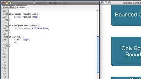 CSS Rounded Corners border radius property)