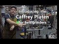 The caffrey platen attachment for belt grinders