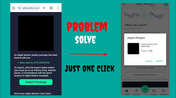alight motion project import problem || import package problem alight motion Tamil