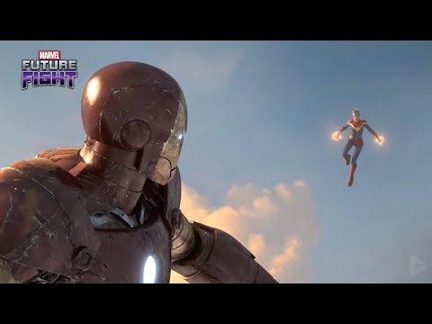 Captain Marvel & Iron Man Fight - Thanos Marvel's Future Fight