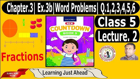 Fraction in Urdu/Hindi [ Word Problems ] Class 5 || Ch. 3 || 3b Word Problem || Q. 1,2,3,4,5,6
