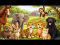 Animal Sounds Compilation: Dog, Cat, Lion, Tiger, Elephant, Monkey, Rabbit, Horse