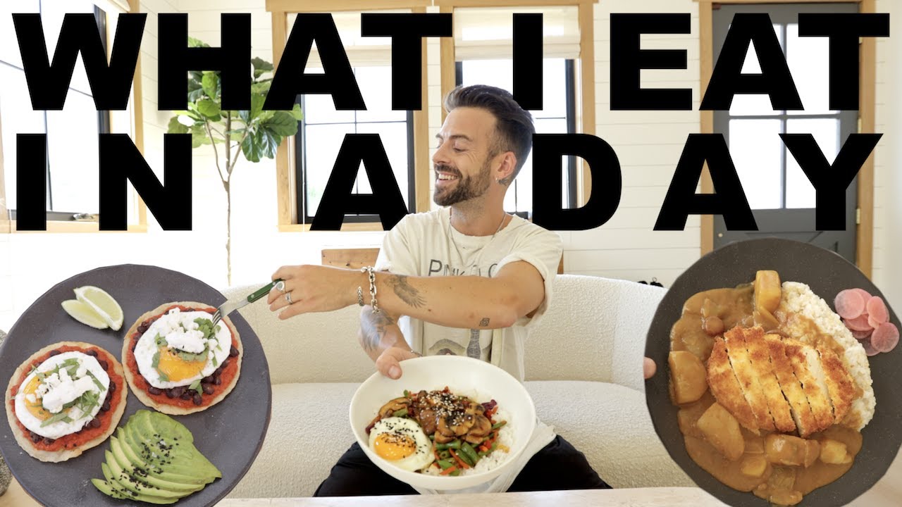 What I Eat In A Day | Miso Mushrooms + Tofu Katsu Curry + Huevos Rancheros