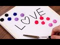 Have you ever seen a &quot;LOVE&quot; constellation?｜Valentine&#39;s Day Acrylic Painting For Beginner #1118