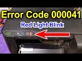 Error Code 000041 // Epson L3110, L3115, L3116, L3150 Error Code 000041 Red Light Blinking Solution