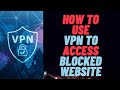 How to access blocked site using VPN | Blocked site access कैसे करे | Chrome Extension | HLT