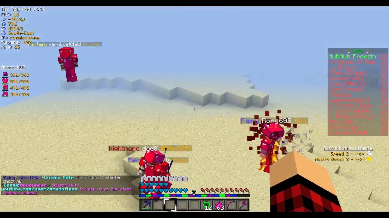 CosmicPvP | Rory698 Hacking | KillAura & Fly/Speed