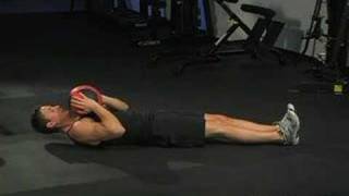 Flat-Leg Medicine Ball Sit-ups