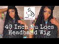 How To DIY Headband Wig: 40 Inch Nu Locs Headband Wig | Medo Hair Amazon | MissUniqueBeautii