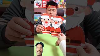 Santa claus Battle 😂 Whose Santa is More Beautiful! #shorts #funny #cartoon