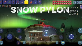 Creating a snow pylon | terraria master mode