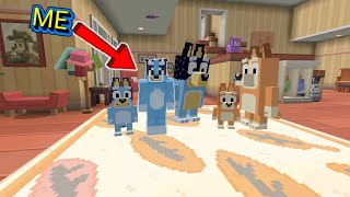 I added Bluey DLC to mobile Minecraft...