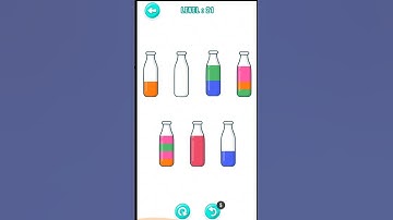 water sort puzzle game level 21 sloved #shorts