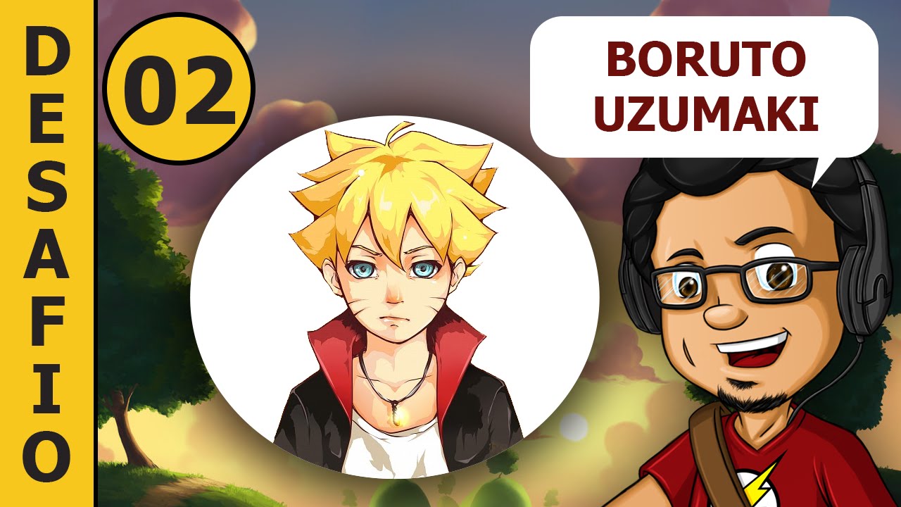 Como Desenhar e pintar BORUTO UZUMAKI