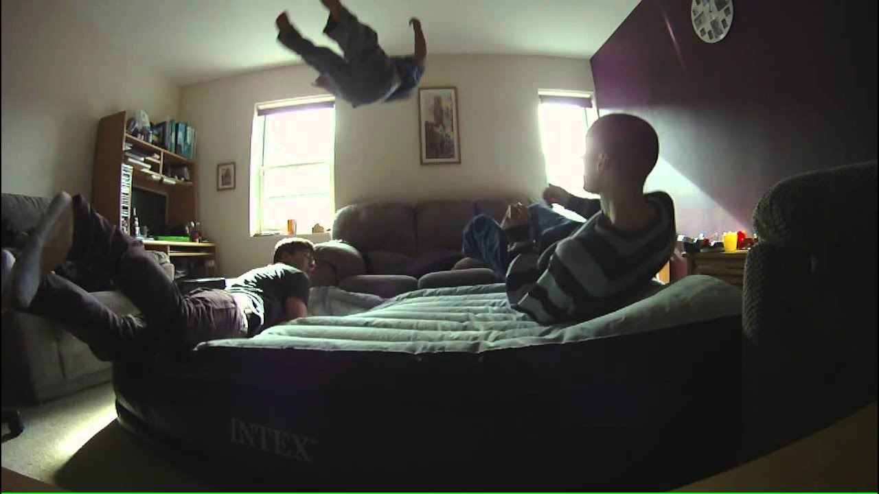 Air bed jump YouTube